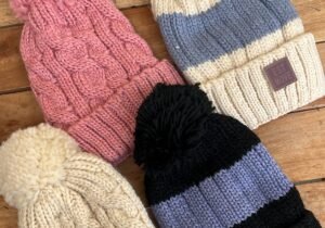 Gorros de lana gruesa